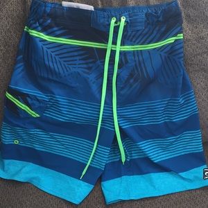 Blue Tone Laguna Mens Swim Shorts Large